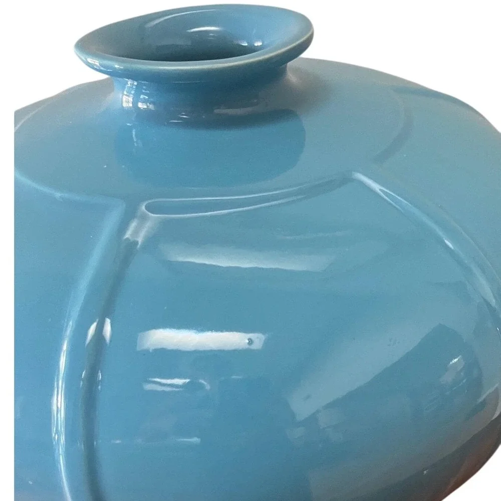 VINTAGE‎ Large McCoy Pottery 452 Fine Form Heritage Blue Vase  12 W x 10 H
